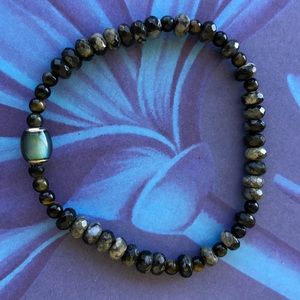 New Release – Custom Made Stretch Bracelet By Christopher B. Stones Opal Etc.NWT